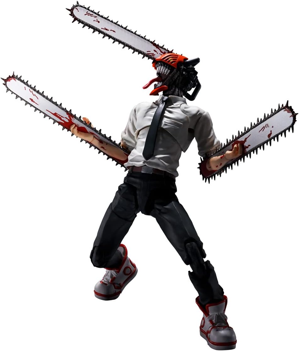 TAMASHII NATIONS S.H. Figuarts Chainsaw Man, Approx. 5.9 inches (150 mm), PVC & ABS, Pre-painted Action Figure