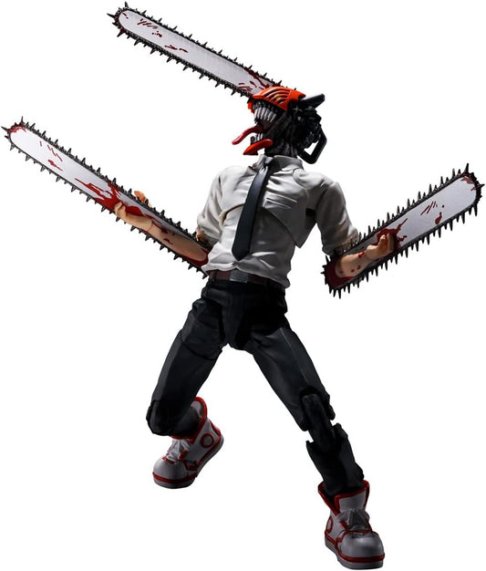 TAMASHII NATIONS S.H. Figuarts Chainsaw Man, Approx. 5.9 inches (150 mm), PVC & ABS, Pre-painted Action Figure