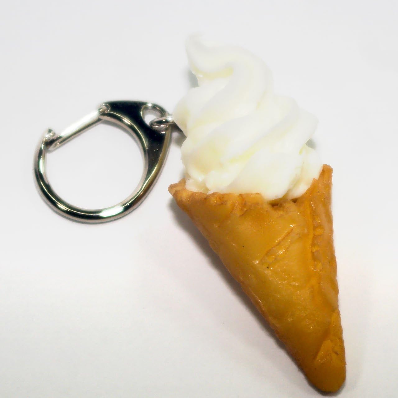 Soft Cream Vanilla Food Sample Keychain Cute, Funny, Souvenir, Present, 133OK, Coconut Accessories