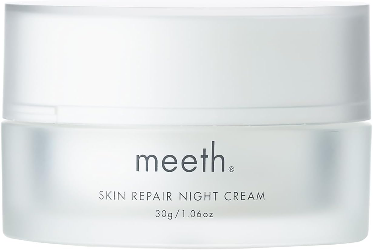 meeth Skin Repair Night Cream, For Sensitive Skin, Blue Light, Transparent, Highly Moisturizing, Genuine Product