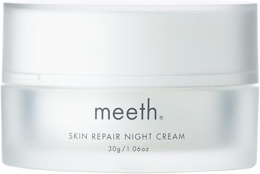 meeth Skin Repair Night Cream, For Sensitive Skin, Blue Light, Transparent, Highly Moisturizing, Genuine Product