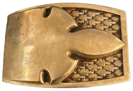 CHROME HEARTS 'FLEUR DE LIS' BRONZE BUCKLE