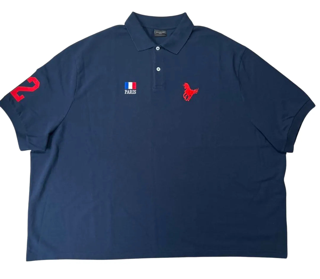 BALENCIAGA 'POLO HORSE' POLO SHIRT