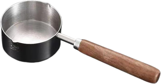YNPQTDS 7.7 x 2.7 inches (19.5 x 6.9 cm), Snow Flat Pot, One-Handed, Stainless Steel, Living Alone, Single Pot, Foaming Surface, Ramen, Udon, Fried Eggs, Suitable for Stove/Induction Cooker, Kitchen