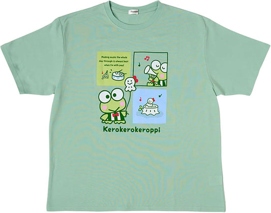Sanrio 607924 Oversized T-shirt Kerokeloppi Body: 65% Polyester, 35% Cotton, Ribbing: 62% Polyester, 33% Cotton, 5% Polyurethane