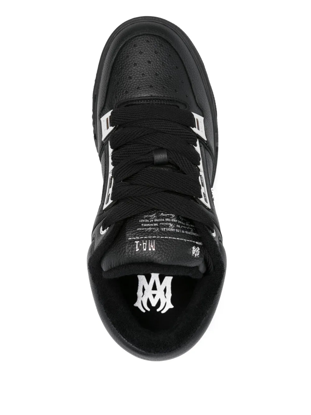 Amiri ロゴ付きのアミリレザースニーカー - Image 1
