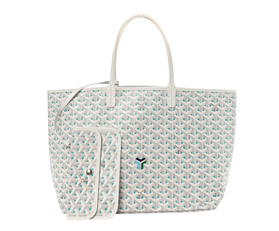 GOYARD SAINT LOUIS TOTE PM 'WHITE OPALINE'