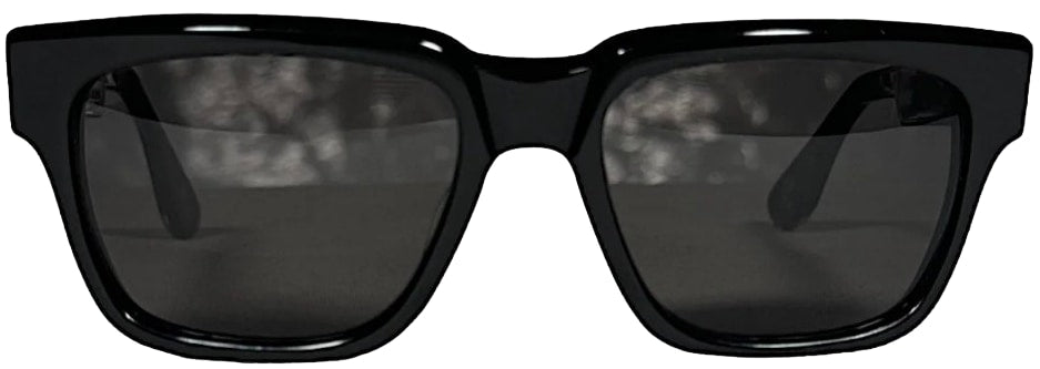 CHROME HEARTS 'BOX OFFICER' BLACK SUNGLASSES