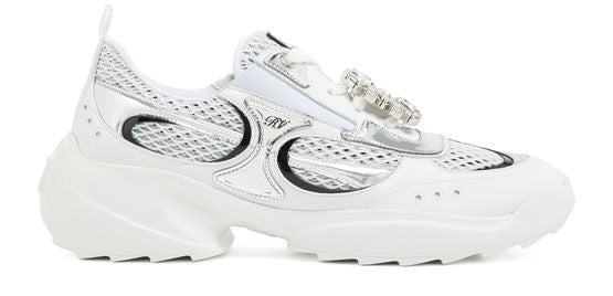ROGER VIVIER Motor run ラインストーン テクニカルレースアップ スニーカー - Image 1