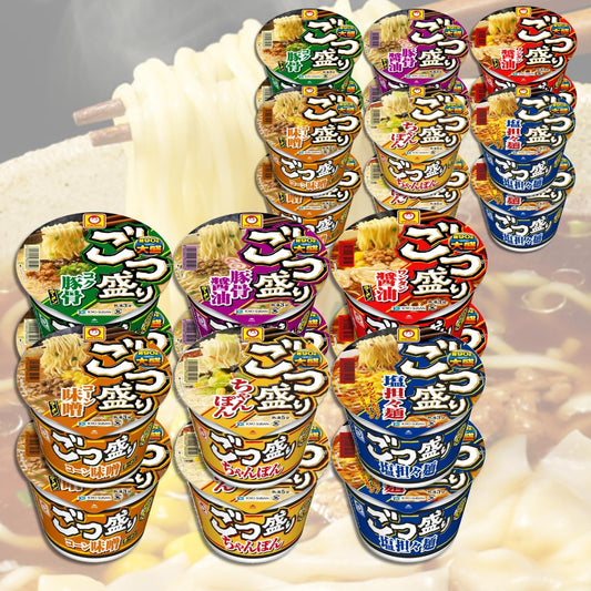 Large Portion Couples Ramen Assortment, Set of 12 Servings, 24 Meals, Cup Noodles, Wantung Soy Sauce, Salt Shaka, Champon, Corn Miso, Pork Bones, Assortment, Box Buy, Stock, Disaster Prevention, New