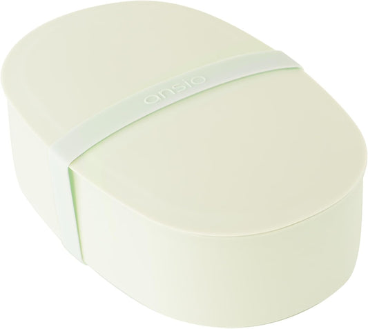 Ansio OVL-650 Soft Serving Lunch Box, 22.0 fl oz (650 ml), Mint Blue, Easy to Clean, Dishwasher Safe, Microwave Safe, Made in Japan