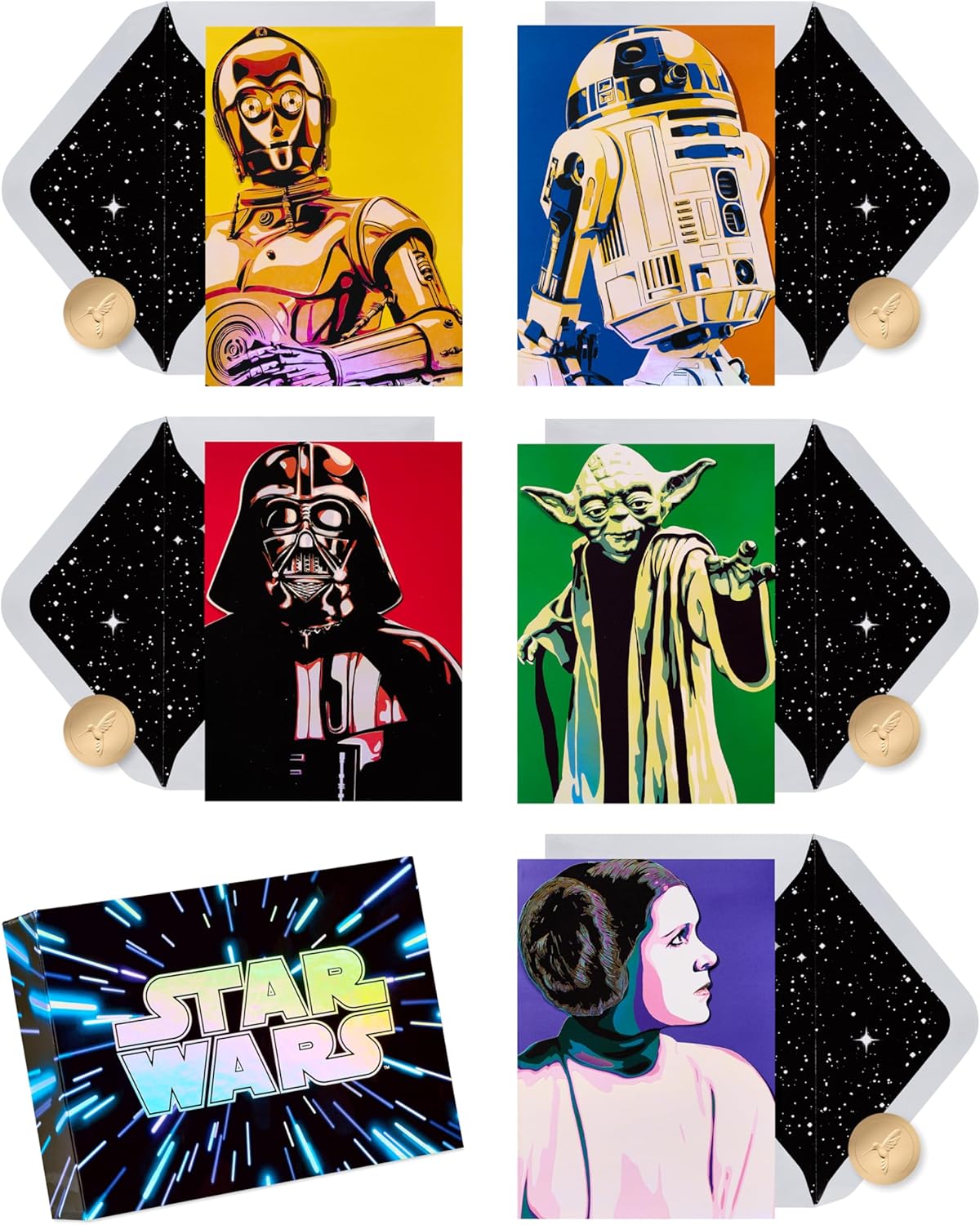 Papyrus - Surtido de tarjetas en blanco de Star Wars (20 unidades)