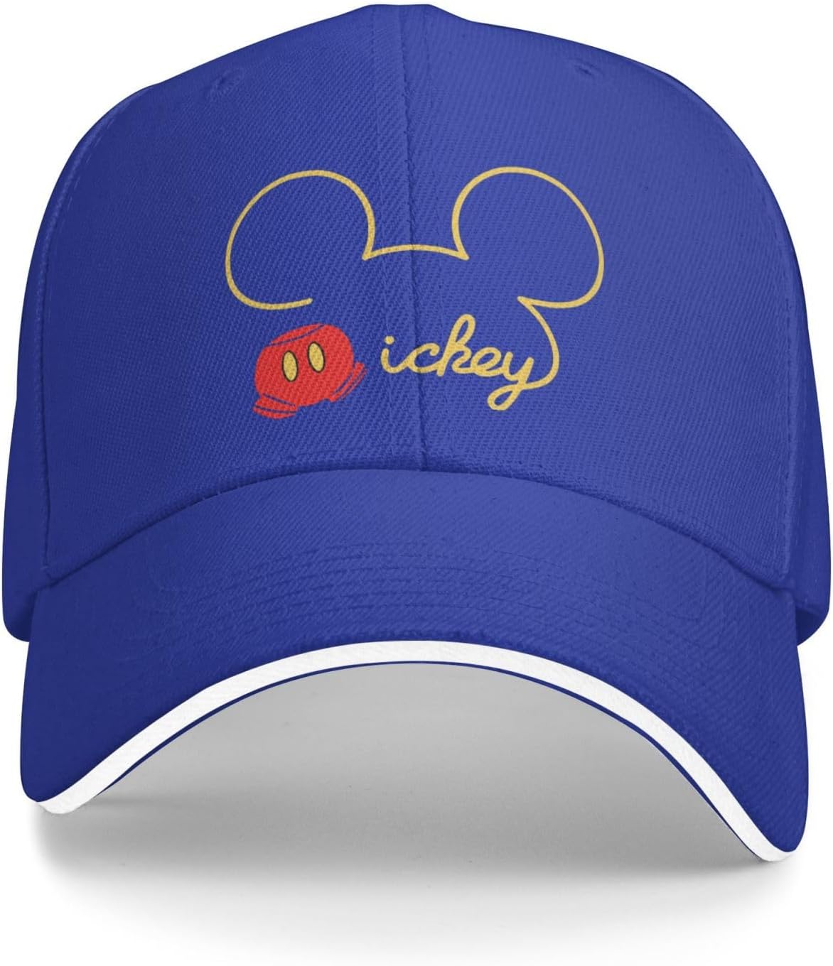 ZOOKISS Mickey Mouse Men's Hat, Quick-Drying Cap, Adjustable, Lightweight, Breathable, Sunshade, Outdoor Cap, Baseball Cap, UV Protection, Spring, Summer, Autumn, Winter, Popular, Unisex, Anime Goods,