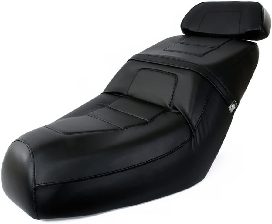 ホンダ用 フュージョン MF02 純正タイプ シート ブラック ベース付 バックレスト付 タンデムベルト 黒 外装 カスタム パーツ 補修 交換