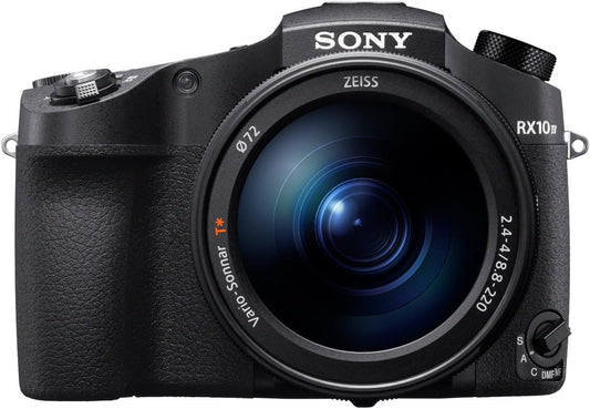 Sony DSC-RX10M4 Compact Digital Camera, Cyber-shot RX10IV Black, 1.0 Type Multilayer CMOS Sensor, Optical Zoom 25x (24-600 mm), Movable LCD Monitor, 4K Video Recording,