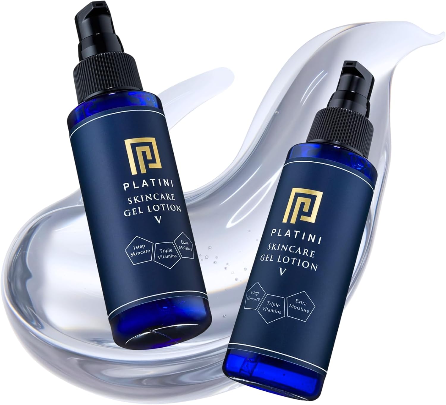 PLATINI Skin Care Gel Lotion V (Contains High Penetrating Vitamin C Derivatives!), Lotion, Beauty Essence, Emulsion, All-in-One Gel, Lotion, Men's, Vitamin C, Vitamin A, Vitamin E, Ceramide, 7