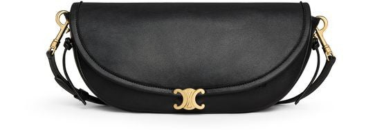 CELINE Little halfmoon soft Triomphe in supple shiny lambskin - Image 1