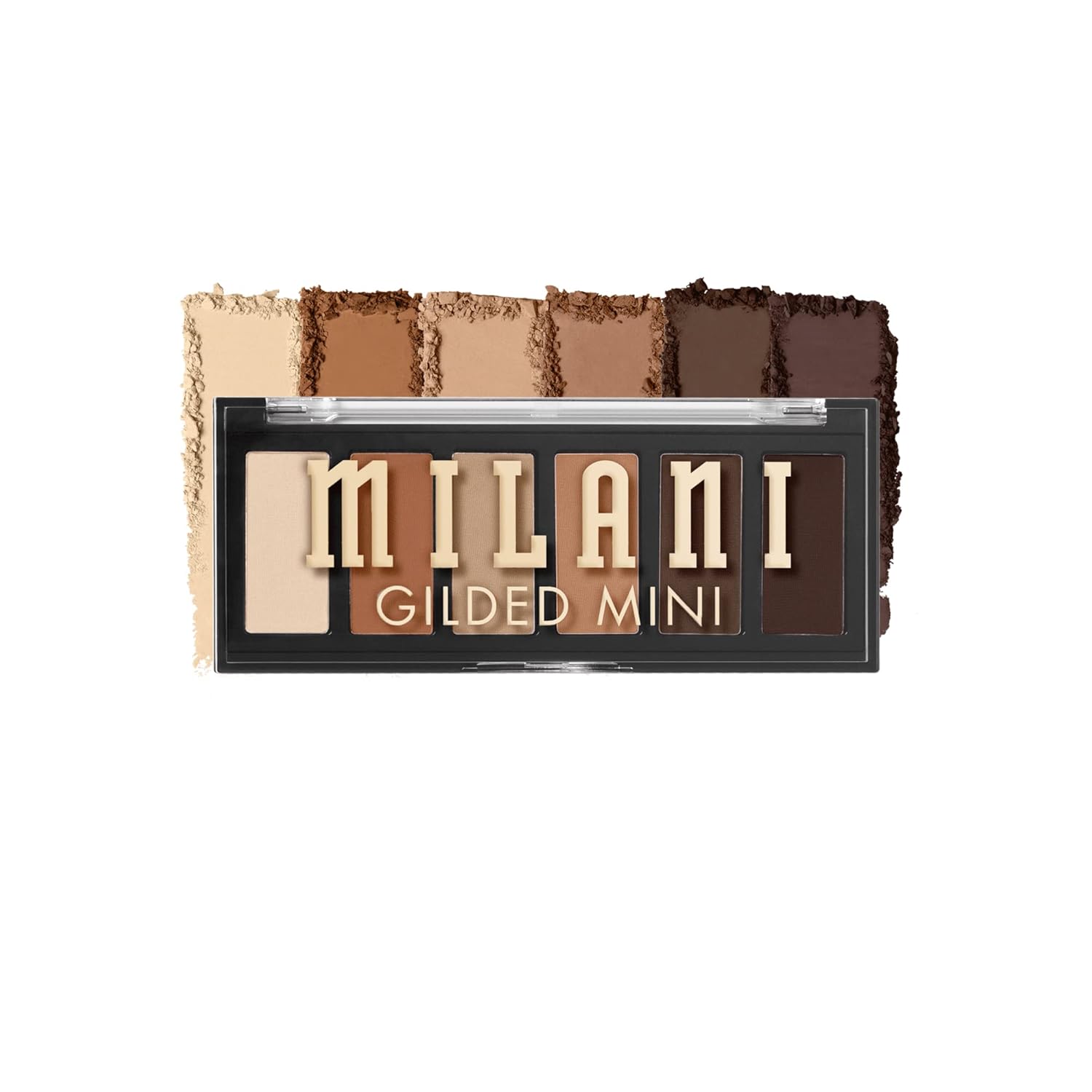 Milani Mini paleta de sombras de ojos dorada con 6 tonos mate y brillantes - Whiskey Business