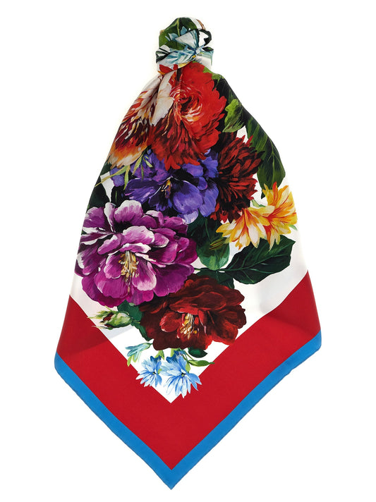 Dolce  Gabbana ドルチェ＆ガッバーナ花柄のプリントスカーフ - Image 1