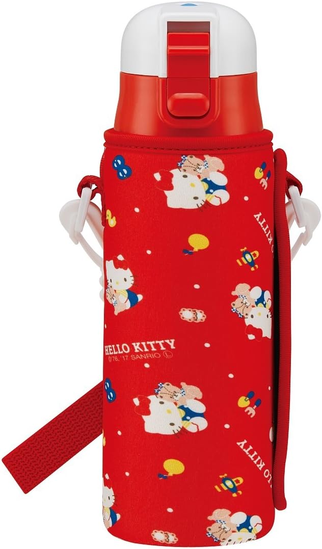 スケーター(Skater) 水筒 子供用 直飲み 470ml カバー付き サンリオ ハローキティ 女の子 保冷専用 ステンレス 軽量タイプ waterbottle スポーツボトル キッズ こども 水瓶 KSDC4-A