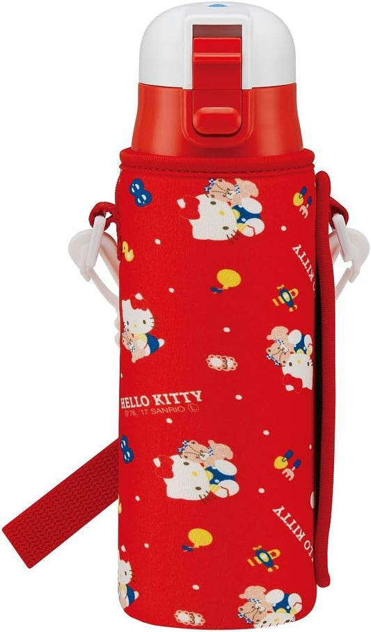スケーター(Skater) 水筒 子供用 直飲み 470ml カバー付き サンリオ ハローキティ 女の子 保冷専用 ステンレス 軽量タイプ waterbottle スポーツボトル キッズ こども 水瓶 KSDC4-A