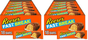 REESE'S FAST BREAK Peanut Butter Nougat Candy Bars, 1.8 oz (Pack of 36)