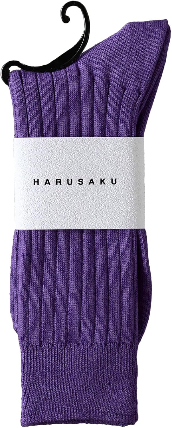 Harusaku Men's Classic Rib Socks, 1 Pair Set, Made in Japan, Formal, Business, Casual, Sports, Cotton, All Year Round