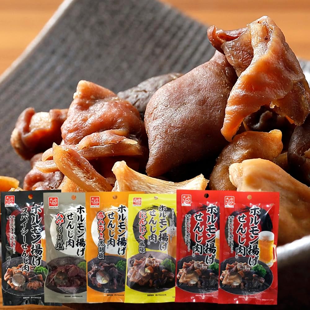 Daikuroya Fried Hormones, Set of 5, 1.4 oz (40 g) x 6 Bags, Hiroshima Specialty Snacks (5 Types of Aracalts x 6 Bags)