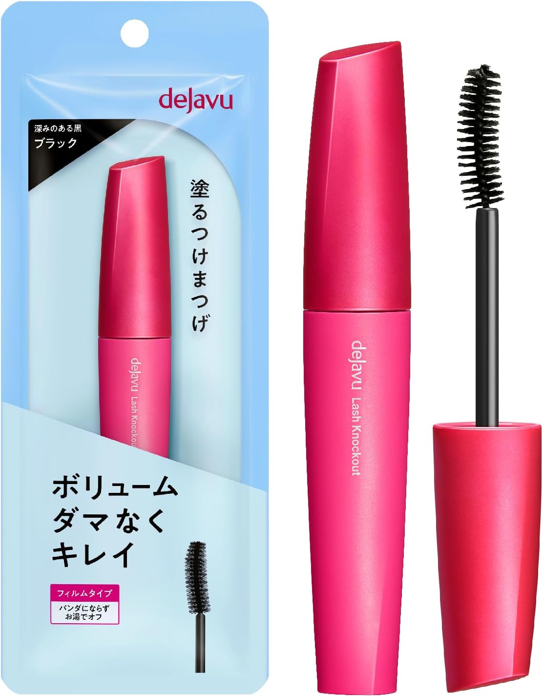 dejavu Applying False Eyelashes Volume Type Lash Knockout Extra Volume 1 Black Mascara Film Type