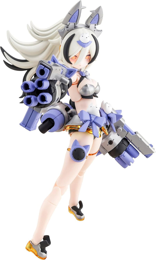 Kotobukiya Megami Device PUNI☆MOFU Silver Run, Total Height Approx. 6.3 inches (160 mm), 1/1 Scale Plastic Model