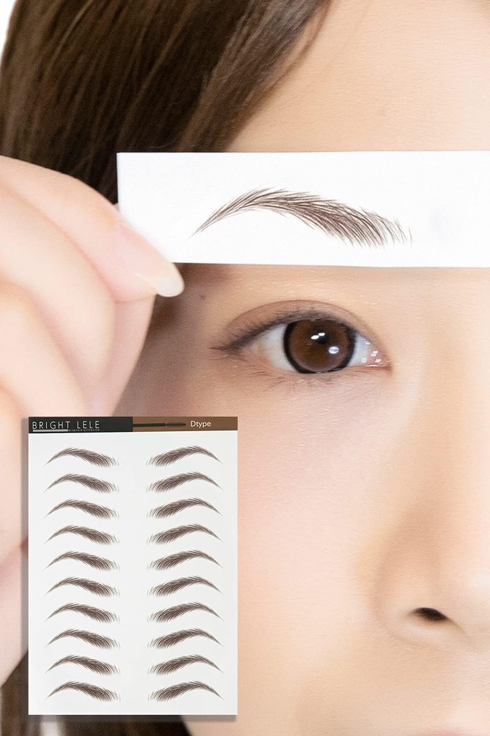 Bright Lara muat01-D-S Eyebrow Eyebrow 10 Set Tattoo Stickers Permanent Makeup Eyebrow Eyebrow Eyebrow Stickers