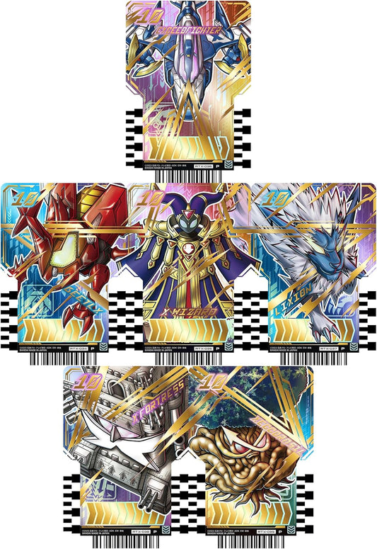 Ride Chemee Trading Card PHASE: EX Parallel Set of 6 Beettorx Exceed Fighter Cross Wizard Templatress Zegdrasil Kamen Rider Gatchard