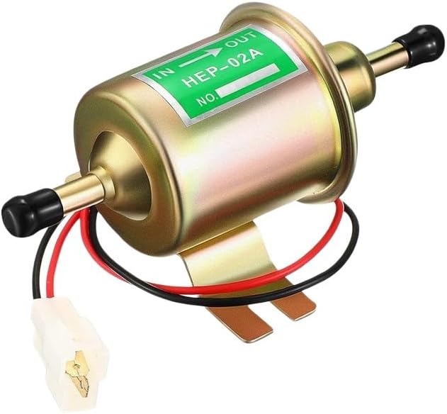Zxm汎用 12V /24V電磁 燃料ポンプ フューエルポンプ 取りつけボルトΦ8mm軽自動車 自動車 船 旧車の補修 キャブ車 建機 農機具 (ゴールド 24V)
