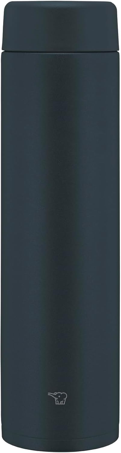Zojirushi SM-GS72-BA Water Bottle, 24.4 fl oz (720 ml), Large Capacity, Recommended for Sports, Dishwasher Safe, Seamless Stopper, 2 Cleaning Pieces, Compact, Hot & Cold Insulation, Screw Mug, Black