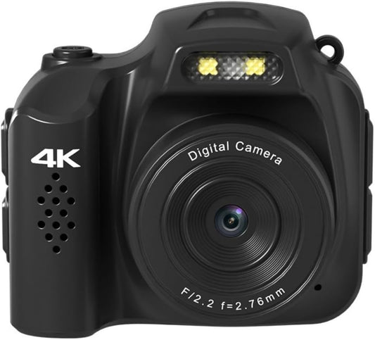 YULINJIA Ultra Small Digital Camera, 4K Mini Size, Digital Camera, Video Recording, 64 Megapixels, 64 GB Micro SD Card Included, 1.2 oz (30 g), 16 Million COMS Sensor, 1.54 Inch Large Screen, Multiple