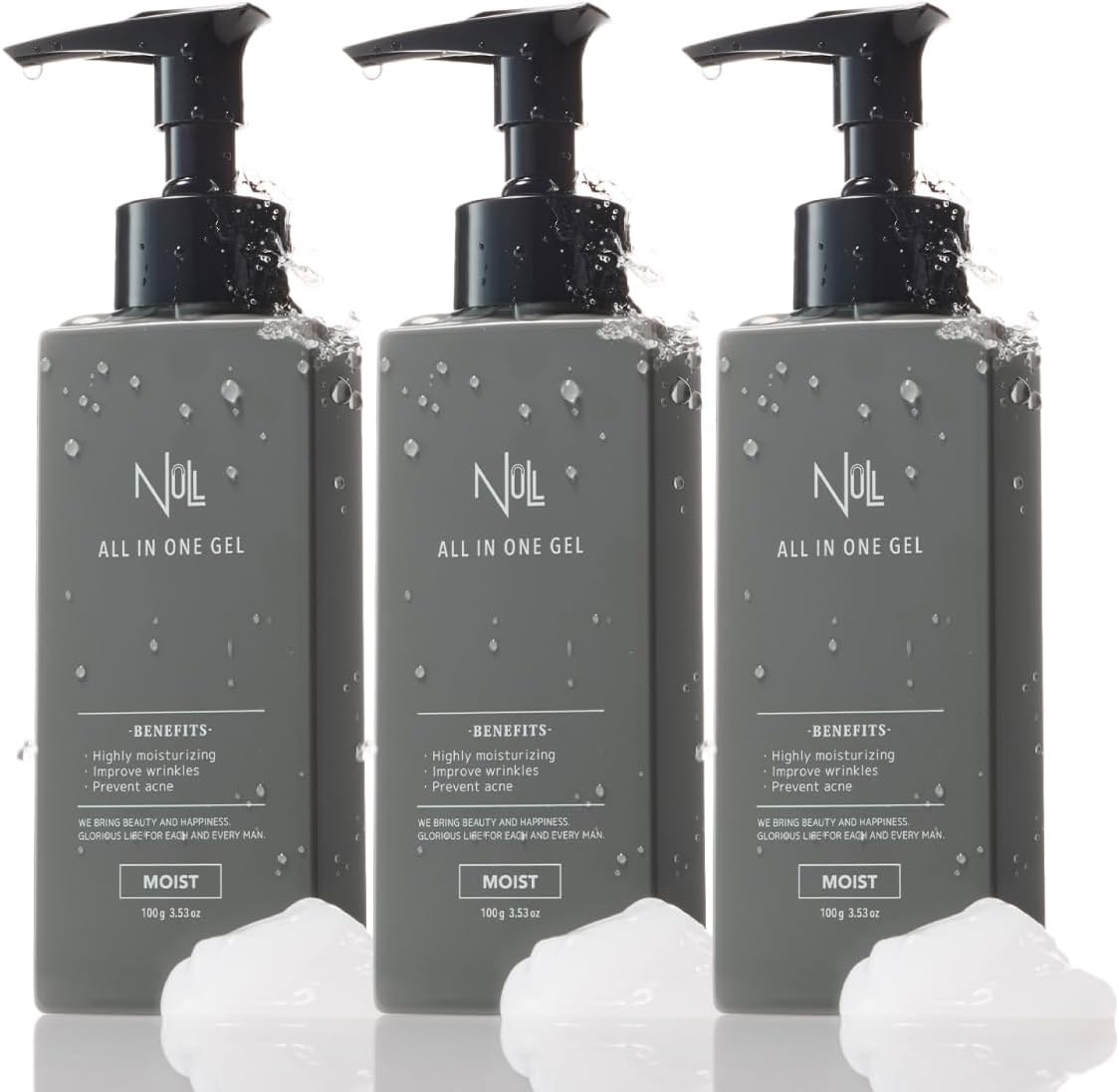 NULL Moisturizing Gel All-in-One Gel (Moist Type, Set of 3)