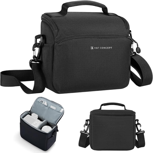 K&F Concept Camera Bag Shoulder Bag Camera Shoulder Bag, 01-black, Modern
