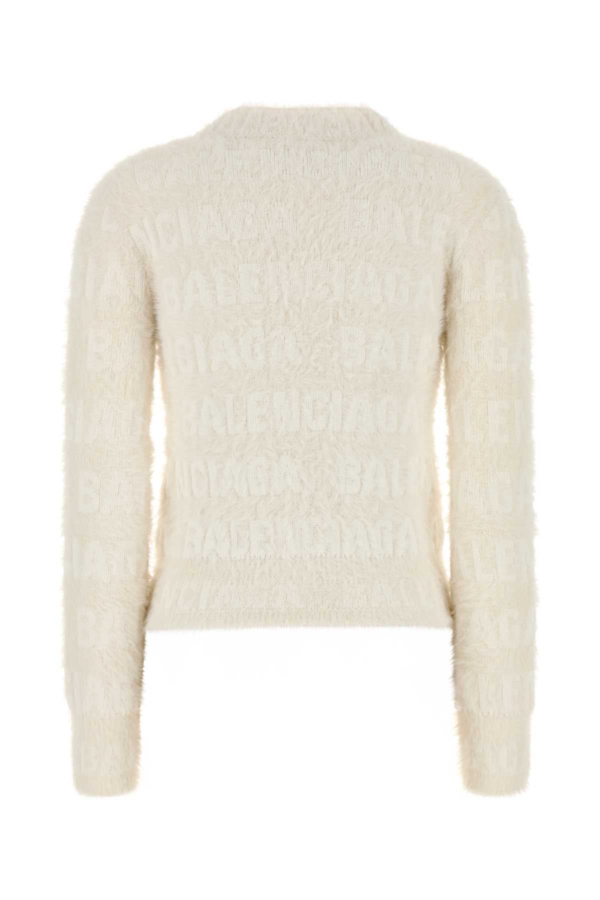 Balenciaga バレンシアガアイボリーウールブレンドセーター - Image 1