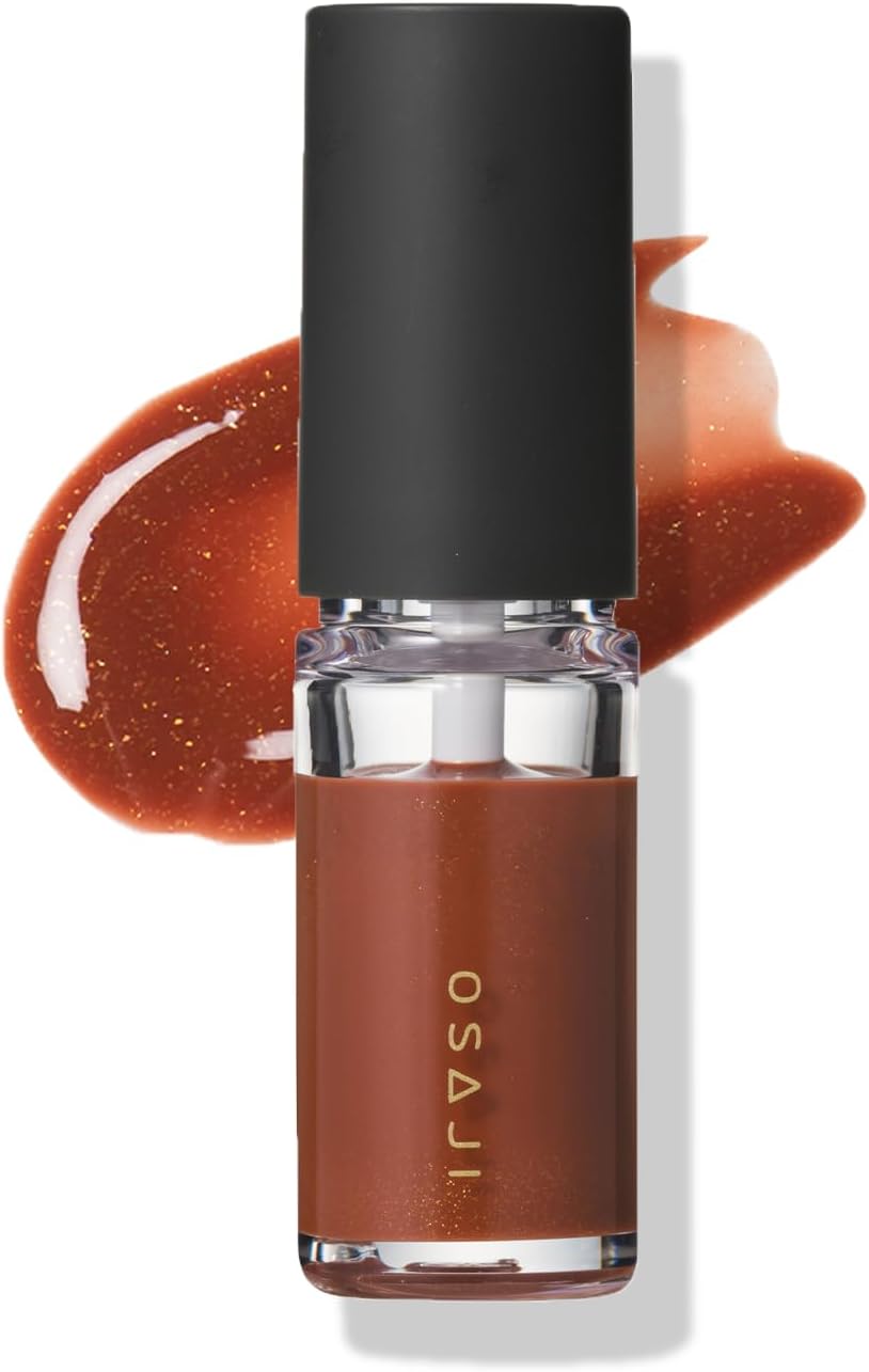 OSAJI Nuance Lip Gloss "3D Lips/Protects Against Dryness Sensitive Skin Lip Protection Layering Beautiful Color Glossy Transparency 1.6 oz (4.5 g) /07 Tabiji