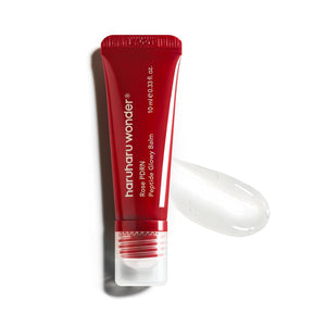 haruharu Wonder Rose PDRN Peptide Glowy Balm, humedad instantánea, repara los labios secos agrietados, humedad 24 horas, sin acabado ceroso, vegano, sin silicona, sin micro plástico, sin tinte, 0.33