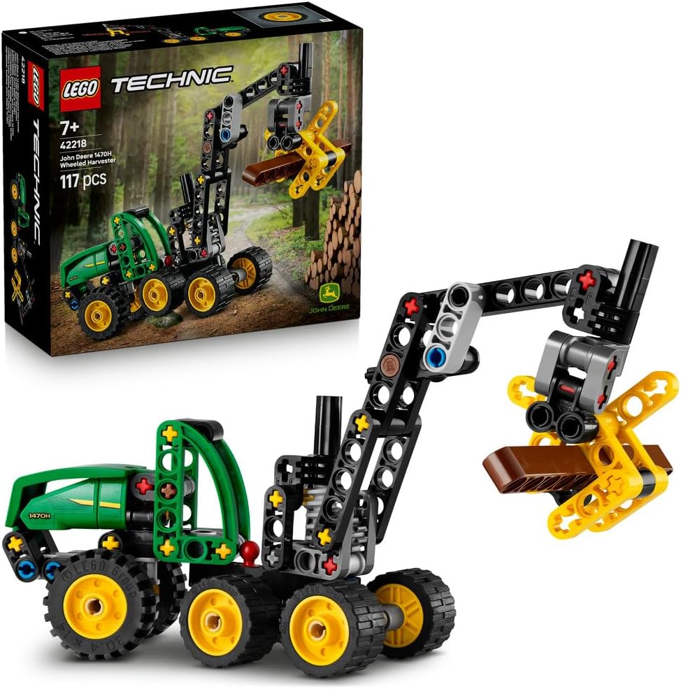 Lego 42218 Technic, John Deere 1470H, Harvester with Wheels, Boys, Girls, Kids, 7 Years, 8 Years, 9 Years, Elementary School, Boys, Girls, Kids, Vehicles, Motorcycles, Vehicles, Cars, Mini Cars