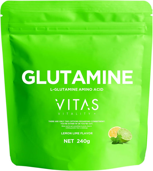 VITAS Glutamine, Lemon Lime Flavor, Made in Japan, Powder, 8.5 oz (240 g)