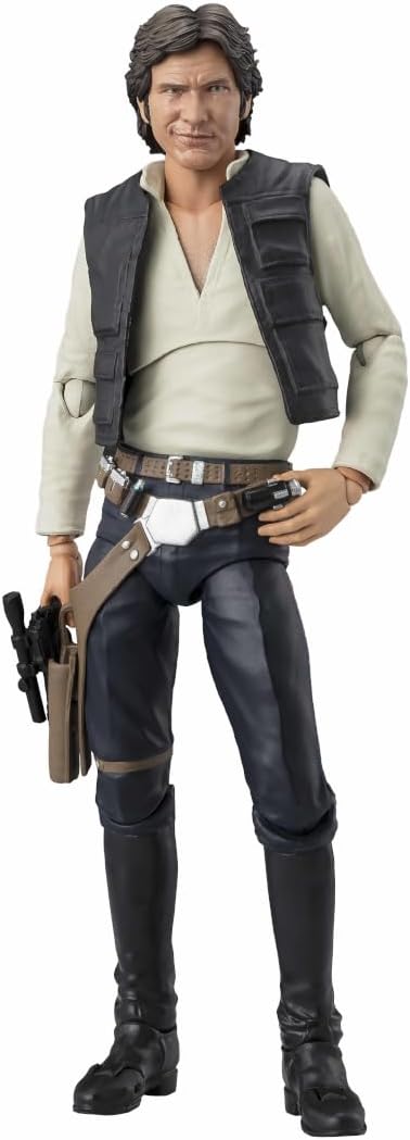 BANDAI SPIRITS S.H. Figuarts Star Wars Episode 4: A New Hope Han Solo -Classic Ver.- (Star Wars: New Hope) Approx. 5.9 inches (150 mm), PVC & ABS, Pre-painted Action Figure