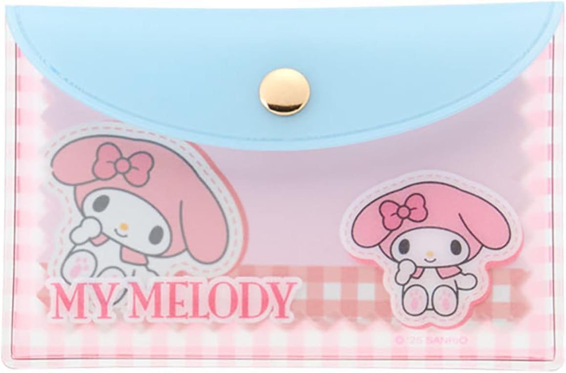 Sanrio 642631 My Melody Note & Card Case, PVC, Paper