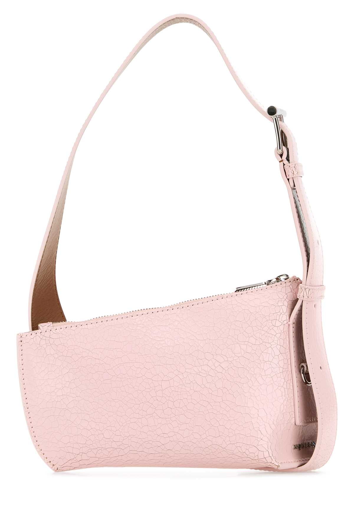 Alexander Mcqueen アレクサンダーマックイーンピンクレザースリングTバークロスボディバッグ - Image 1