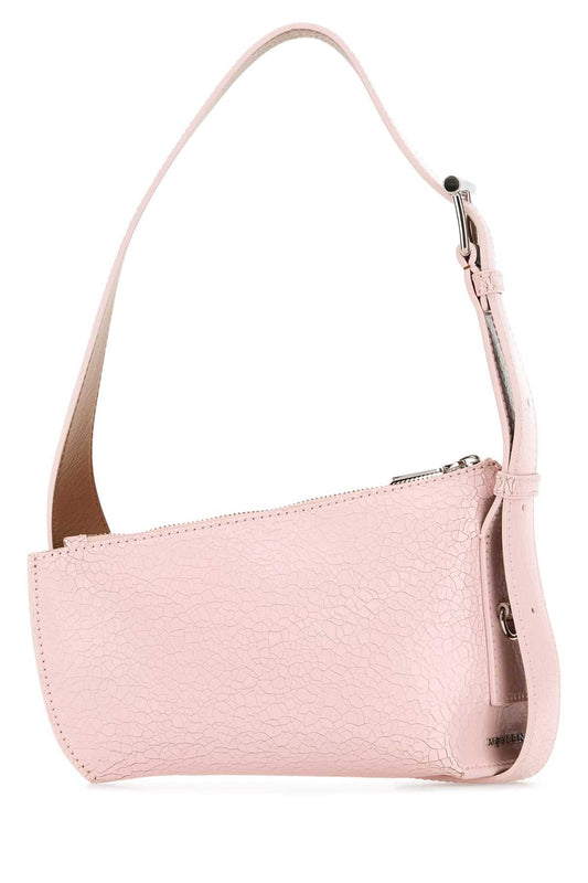Alexander Mcqueen アレクサンダーマックイーンピンクレザースリングTバークロスボディバッグ - Image 1