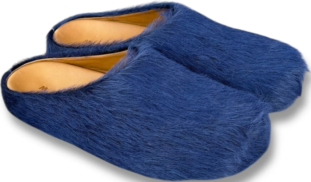 MARNI 'NAVY' SABOT SLIPPERS