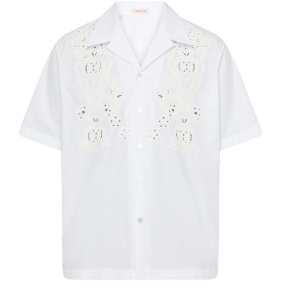 VALENTINO GARAVANI グルナード 刺しゅう入り半袖シャツ - Image 1