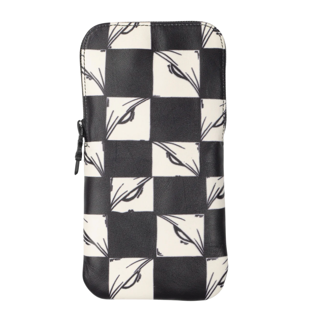 CHROME HEARTS MATTY BOY '99 EYES CHECKERED' SUNGLASSES CASE