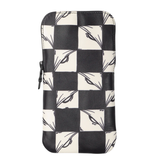 CHROME HEARTS MATTY BOY '99 EYES CHECKERED' SUNGLASSES CASE